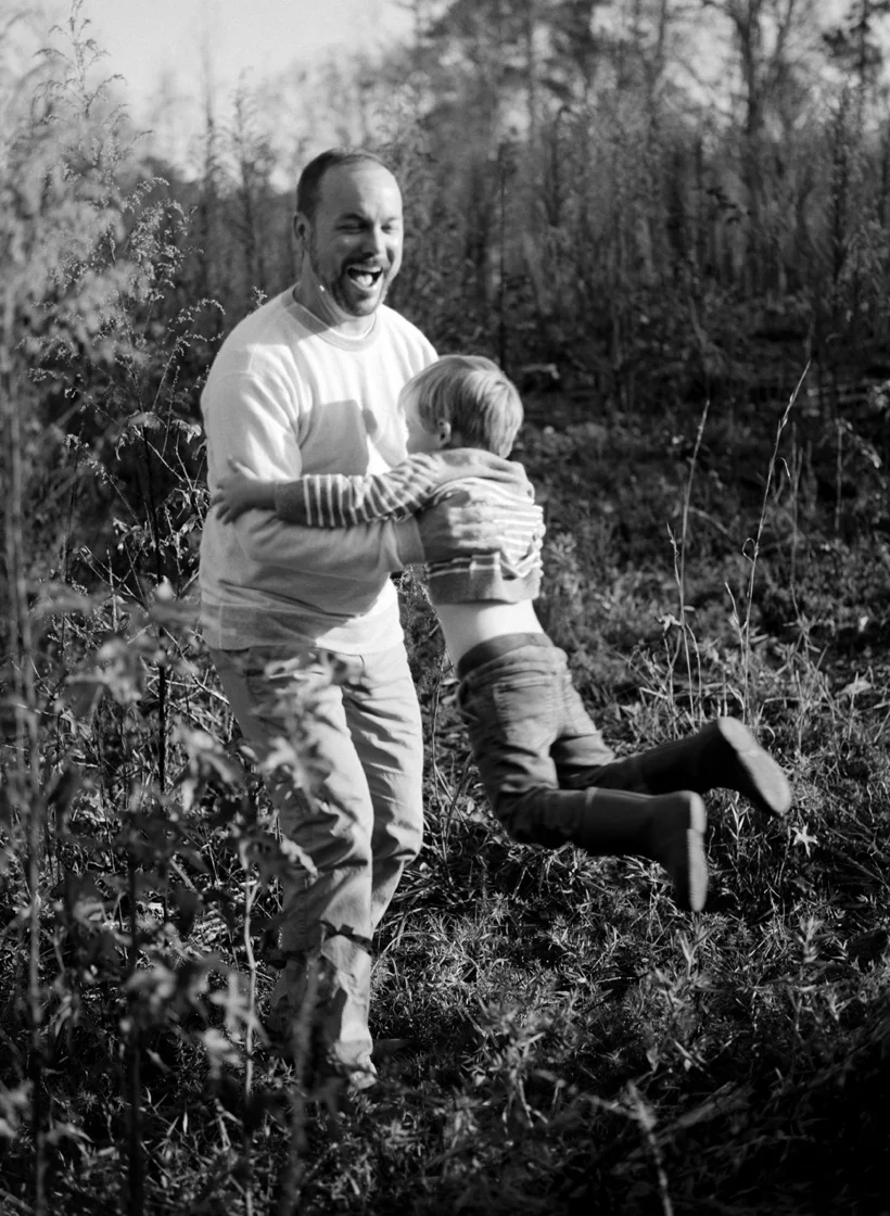 Authentic family photos at Serenbe Farms - photo by Kat Braman
