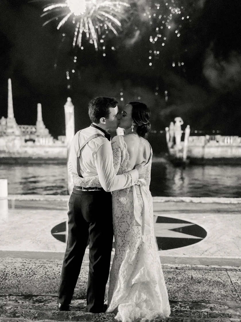 Fireworks Show at Vizcaya Wedding Reception