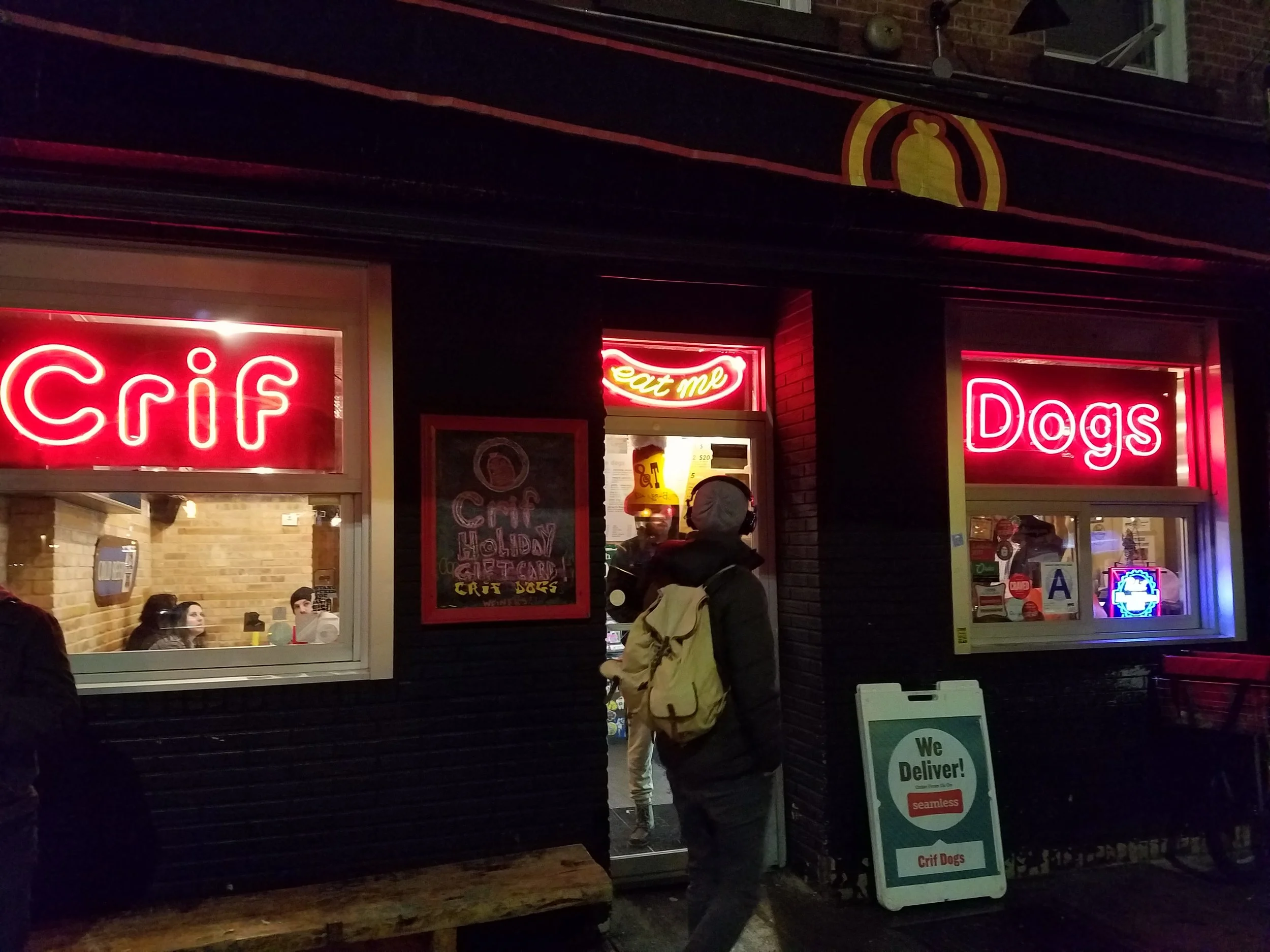 Crif Dogs on Driggs Avenue, Brooklyn, NY