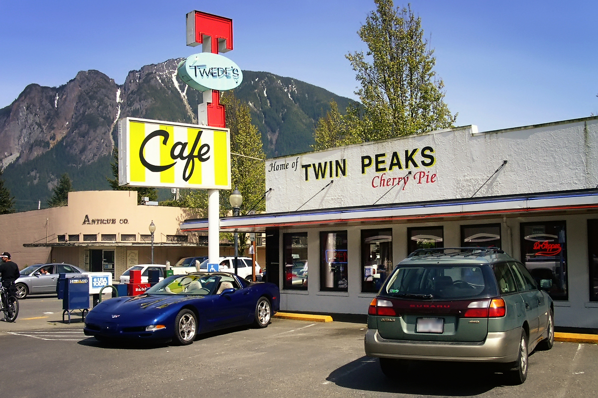 Twede's Cafe in North Bend, Washington, provided the setting for scenes shot at Twin Peaks' Double R Diner (Image: Wikimedia Commons )
