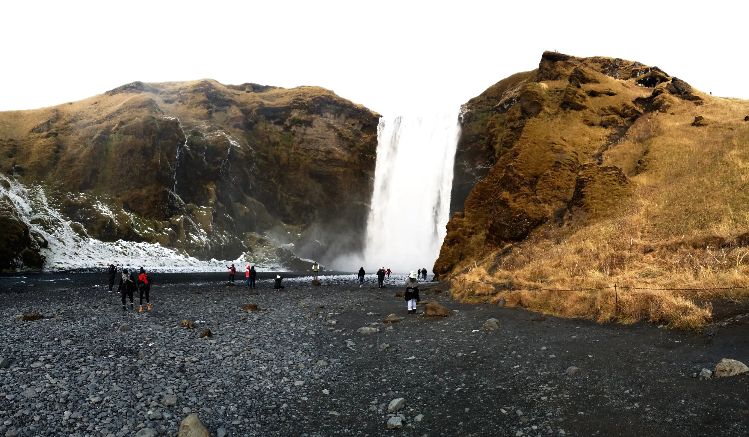 Look at all these people ruining a perfectly good picture of Skógafoss #smh