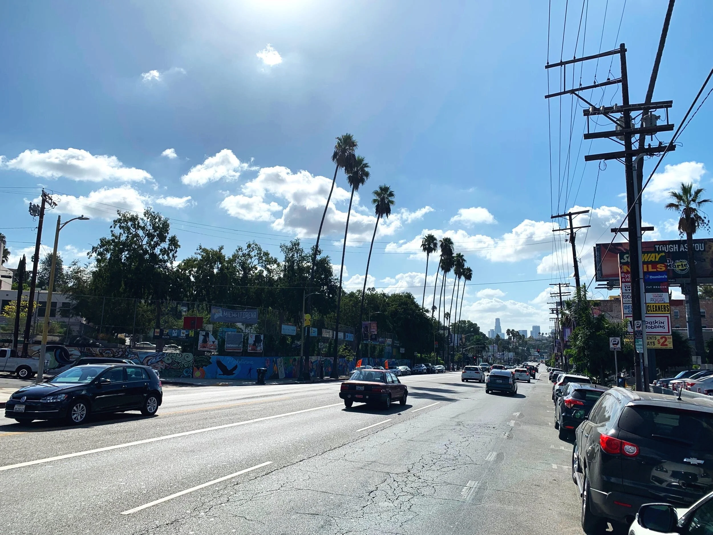 Just another day in La La Land (Sunset Boulevard, looking southeast)