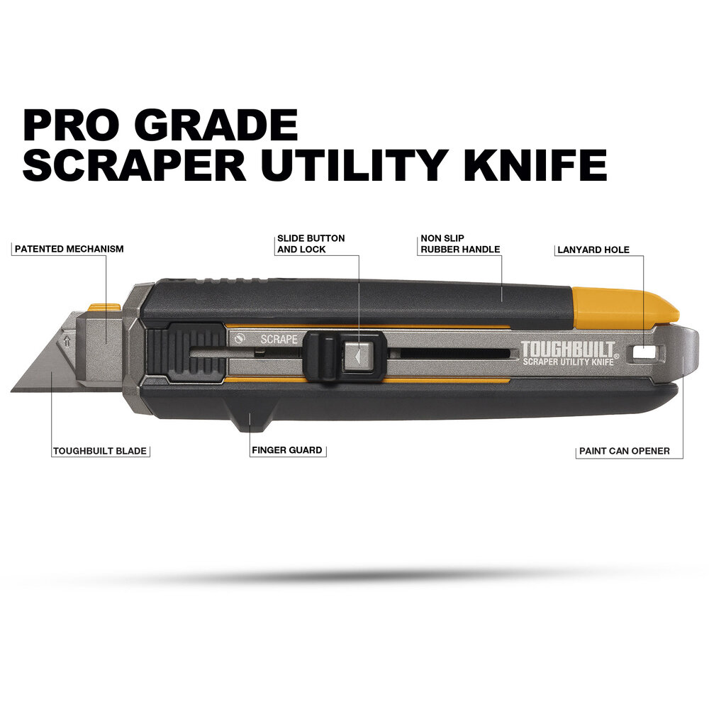 A Utility Knife That Transforms Into a Scraper, Using the Same