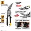 Straight Offset Long Cut Aviation Snips, view 2