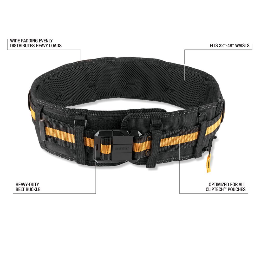 Padded Belt Heavy Duty Buckle / Back Support — TOUGHBUILT