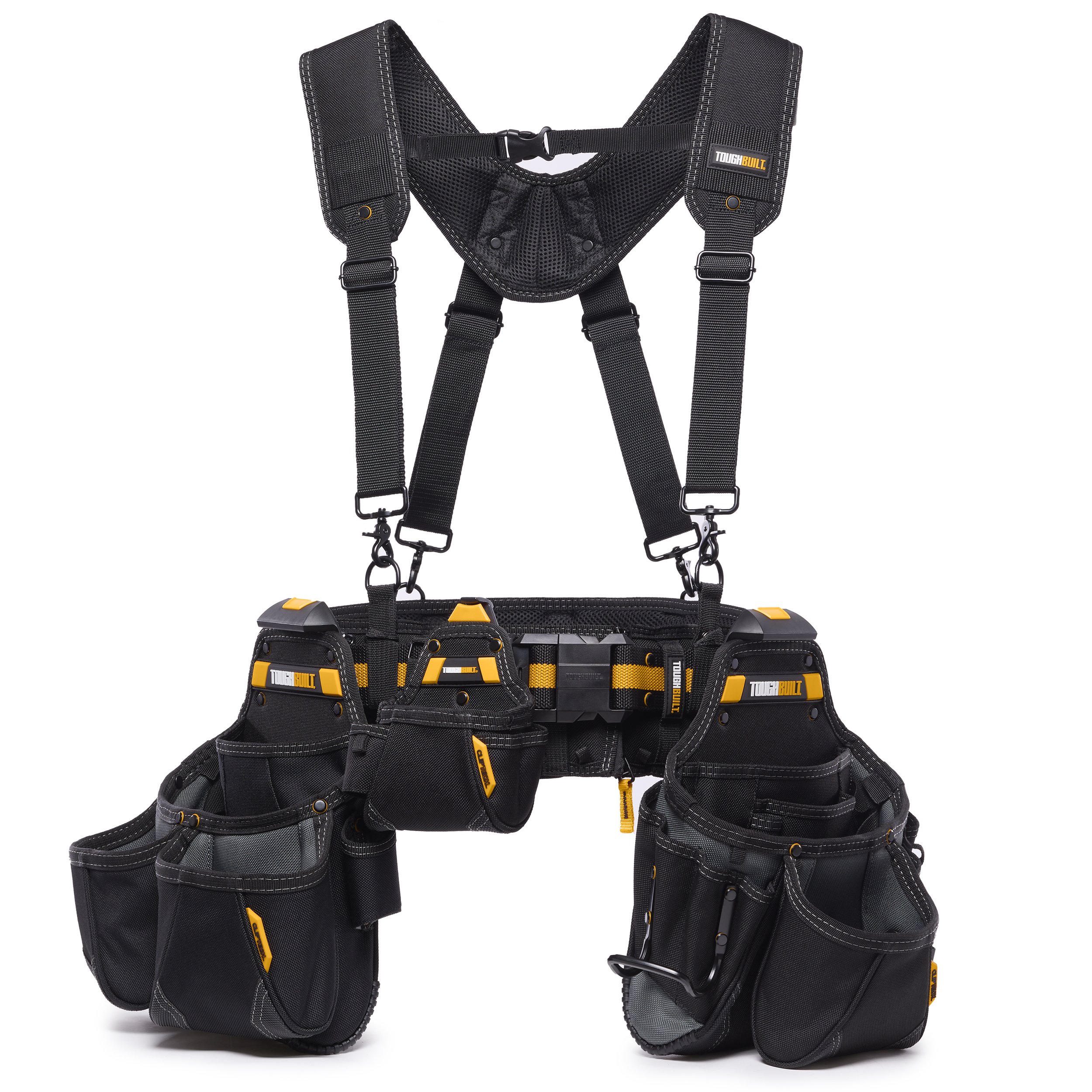 Professional Comfort-Rig Tool Belt With Suspenders Adjustable System with 2-P... 