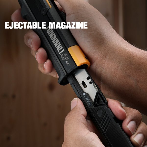 2) ToughBuilt 6.5 2-in-1 Sliding Scraper Utility Knife Black ~ New