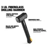 3 lb. Fiberglass Drilling Hammer, view 2