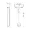 4 lb. Fiberglass Engineering Hammer, view 6