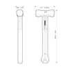 2.5 lb. Fiberglass Engineering Hammer, view 6