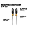 2-Pc. Demolition Screwdriver Set, view 2
