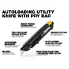 Auto-loading Utility Knife with Pry Bar, view 2