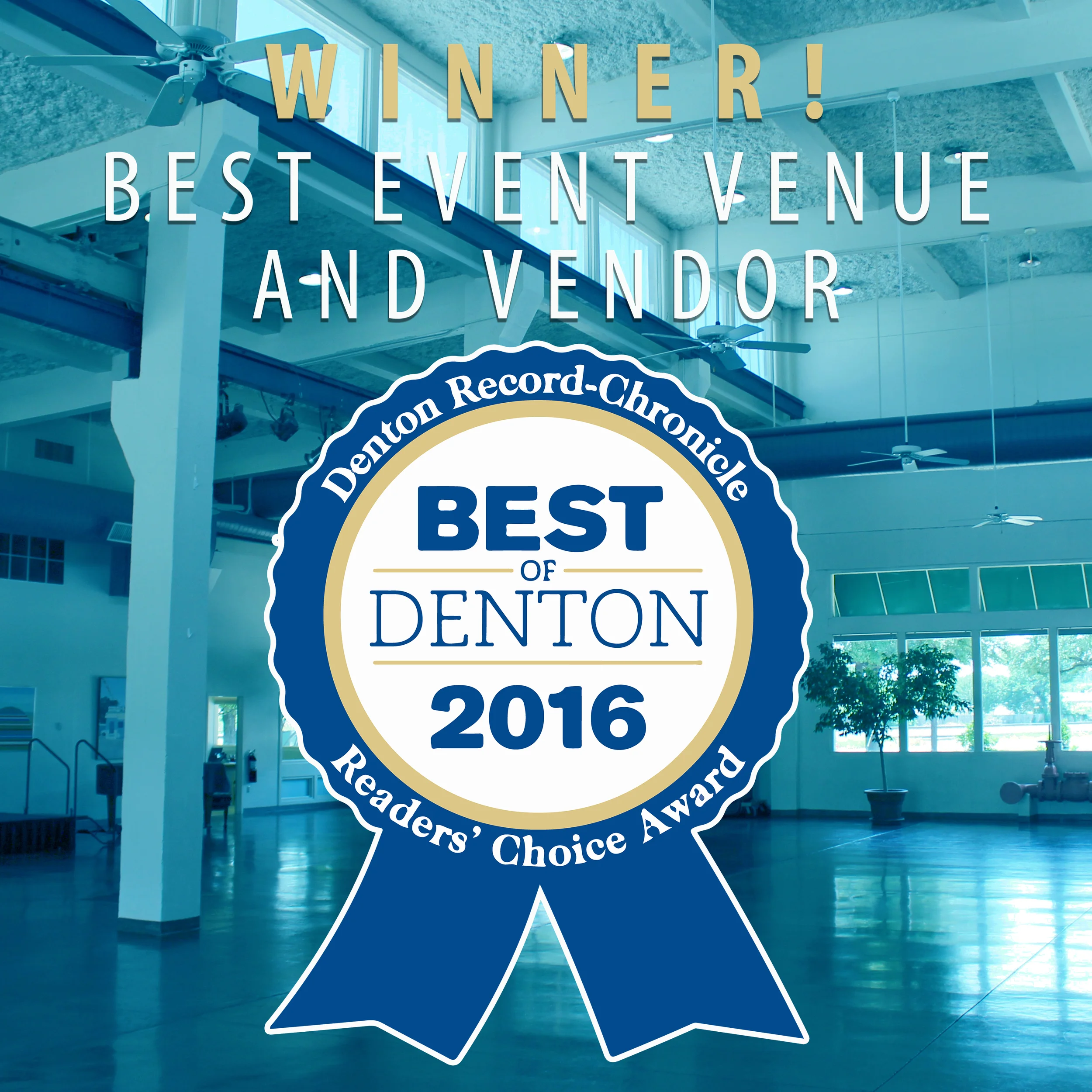 The Patterson-Appleton Arts Center was voted Best Event Venue & Vendor in Denton for 2016