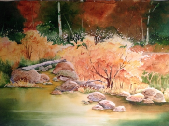 Water Scene 18" x 27"