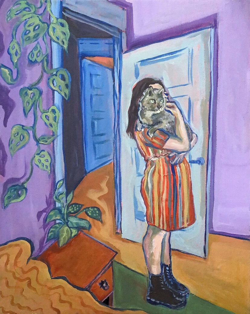 Girl with Cat