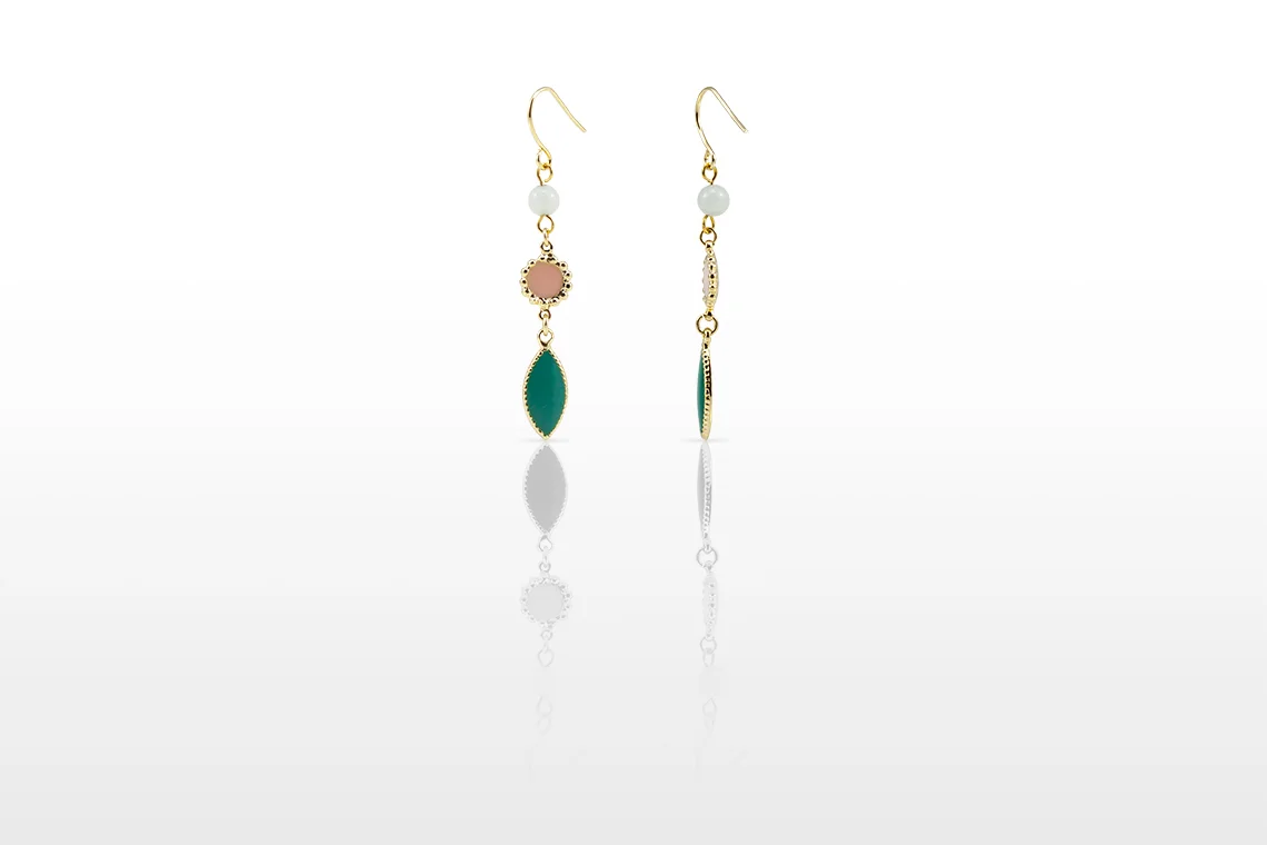 Gemstone Drop Earrings