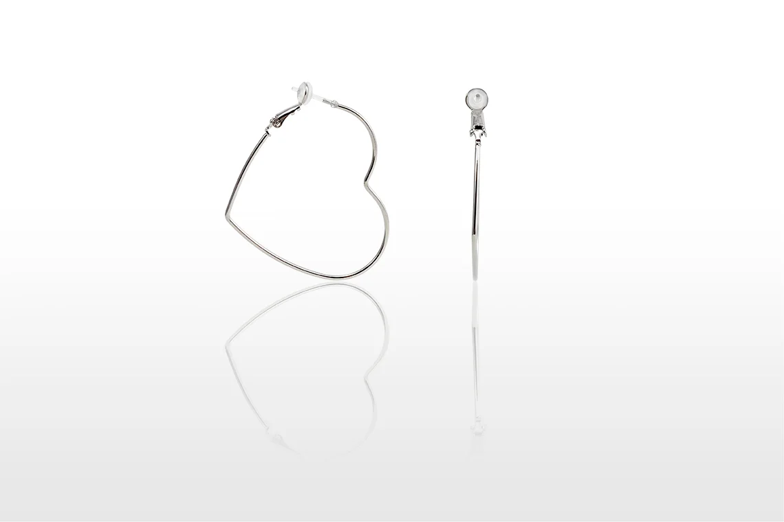 Heart Hoop Earrings