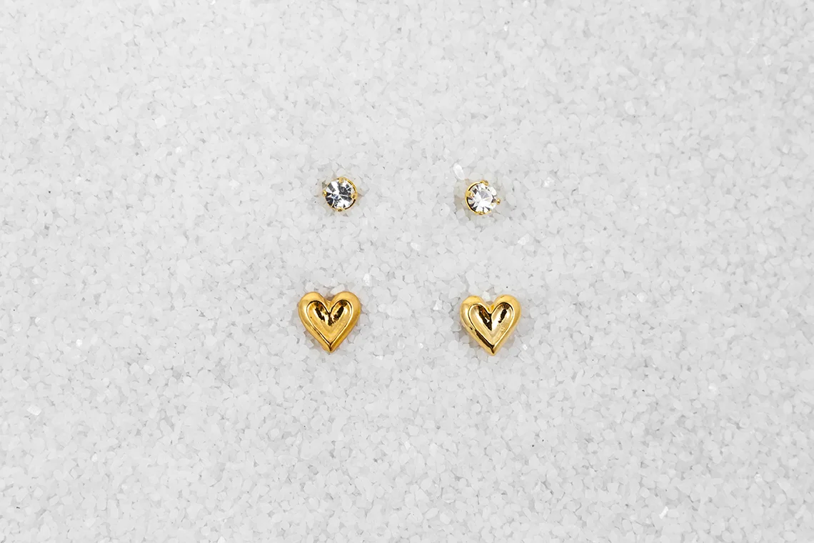 Heart Stud Earrings