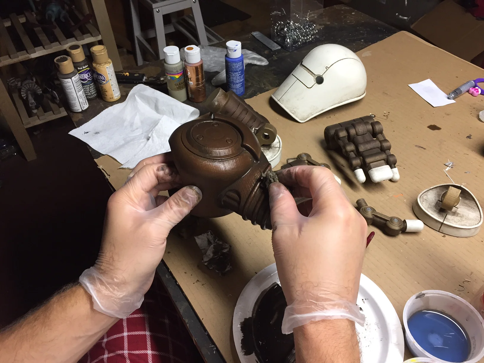 The creating of Wallbot, Clay.