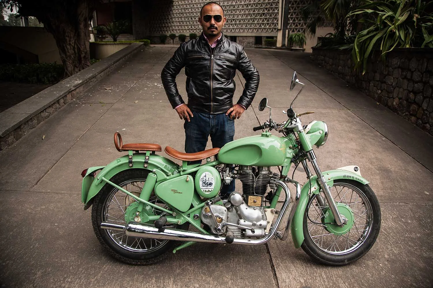 Bobbee Singh and his Endfield, New Delhi