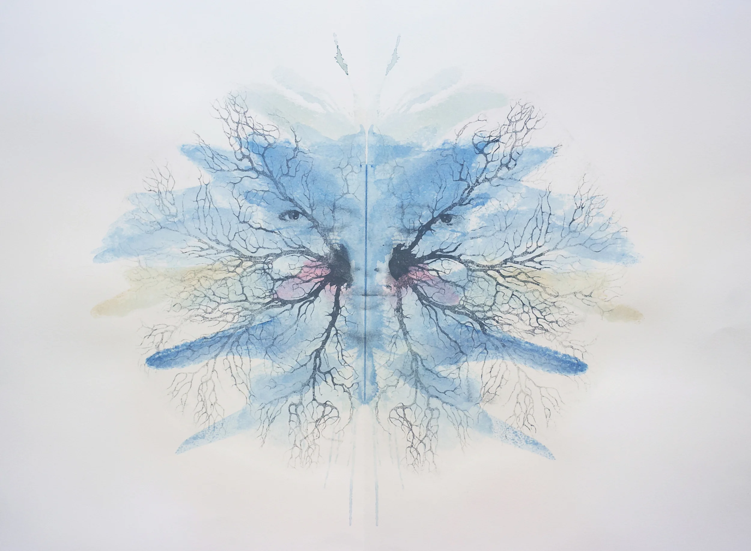 Ink Blot - Coral