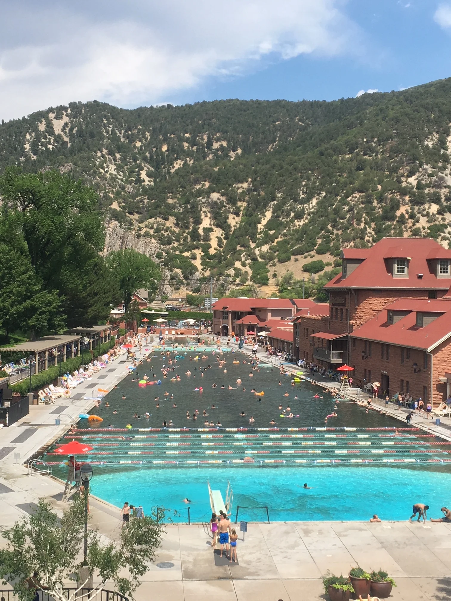 Hot Springs Pool - slightly different vibe than what Doc and the Mayos were seeking. 