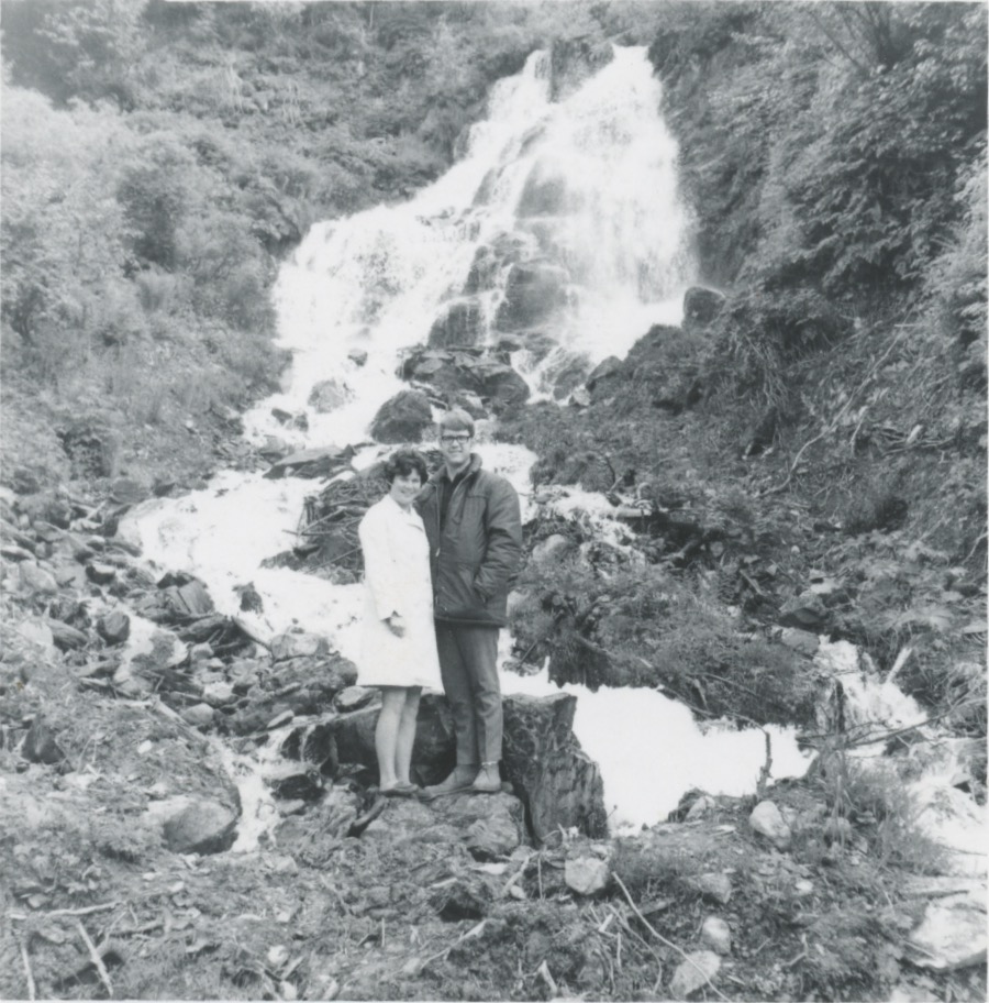 Pete and Sheila Peterson in Juneau in 1970, soon after they arrived from Michigan to both take teaching positions.
