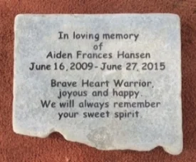 Rock engraved Memorial