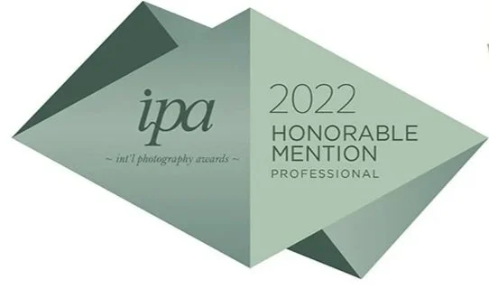 Certificate for 2022 Honorable Mention in the IPA International Photography Awards, Professional category.