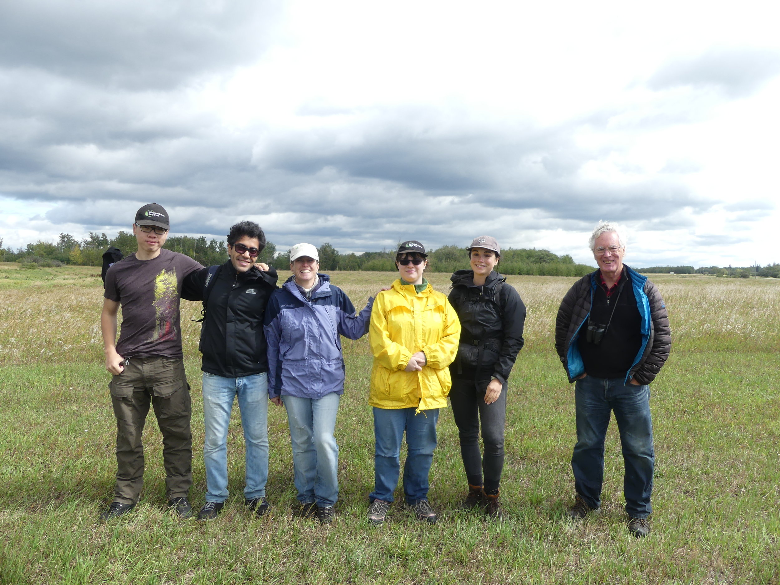 Volunteers who cleaned out 54 nest boxes at Golden Ranches