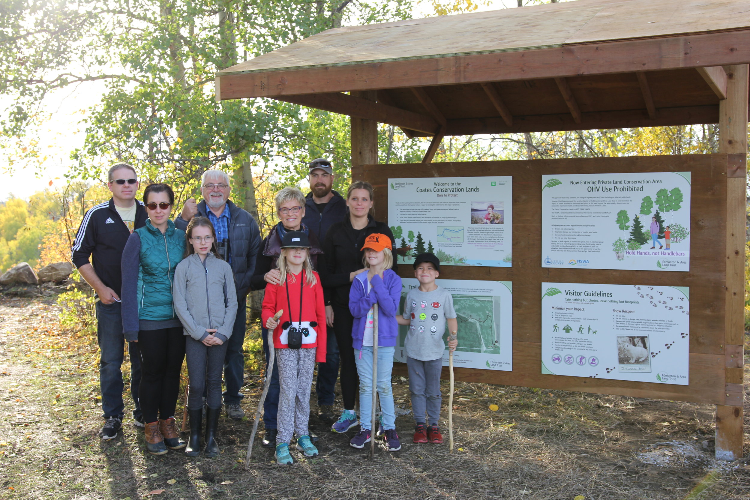 The family of Ethel Coates joined us for the Grand Opening of Coates Conservation Lands