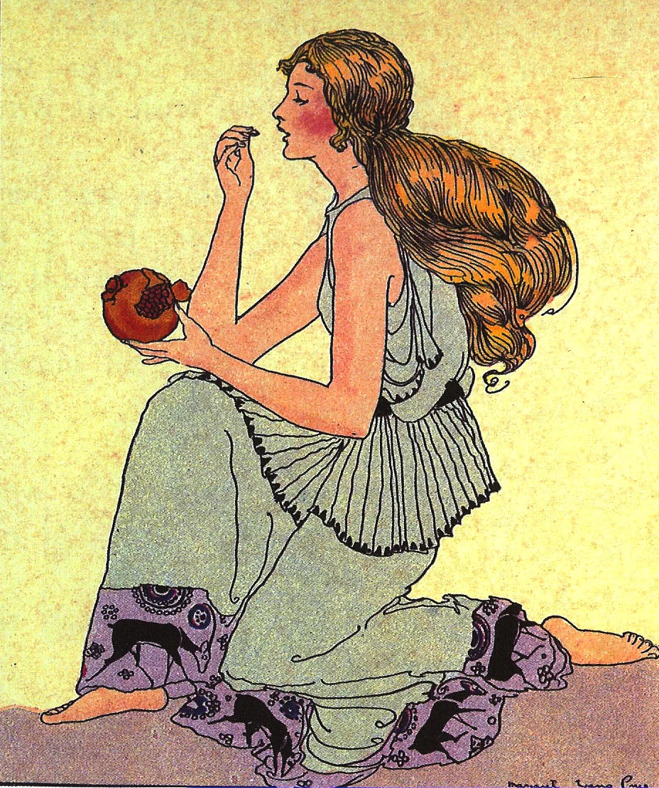 Illustration of Persephone, Goddess of the Underworld and wife of Hades. Photo by sandpaper_tiger at flickr.com
