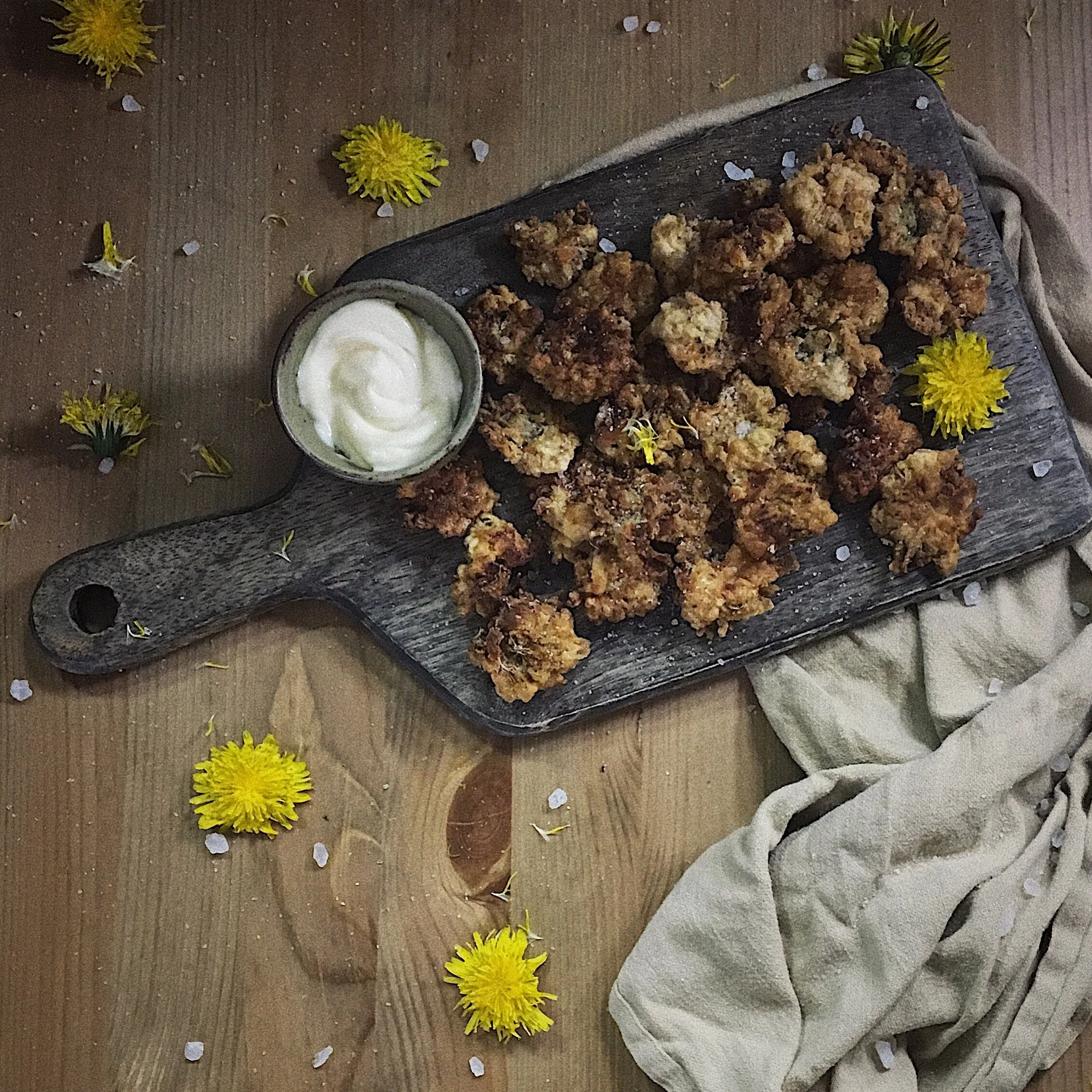 Dandelion Tempura