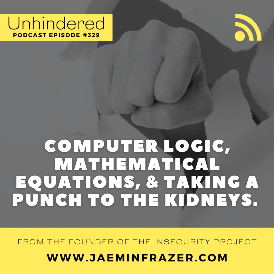 Episode 329. Computer logic, mathematical equations, and taking a punch to the kidneys
