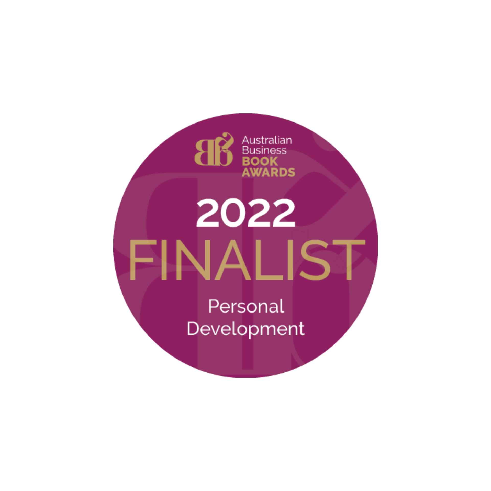Australian Book Awards 2022 finalist badge for Personal Development.