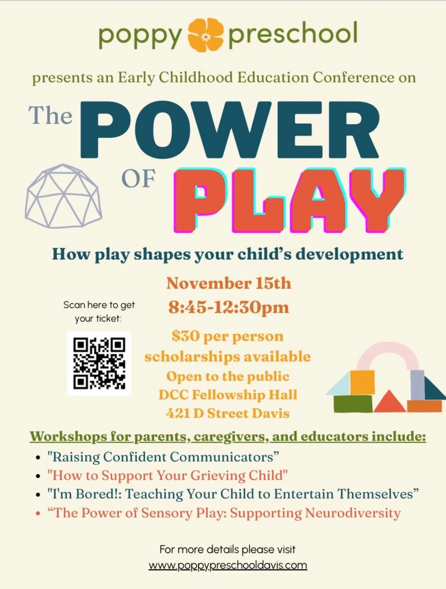 Sign up today! Our Early Childhood Conference is coming up quick! We have some amazing speakers lined up for you at The Power of Play ❤️ We can&rsquo;t wait to spend the morning with you!