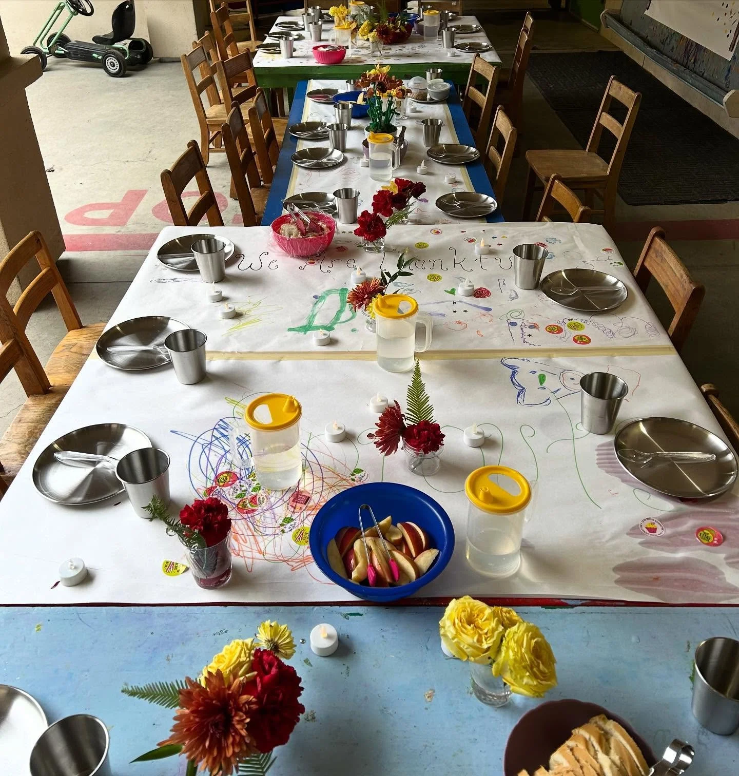 Happy Thanksgiving from our preschool table to yours!!! Last week was such a wonderful week making stone soup in the Sprouts class and a toddler feast with the Seeds! We are so grateful for our Poppy community! 🍁