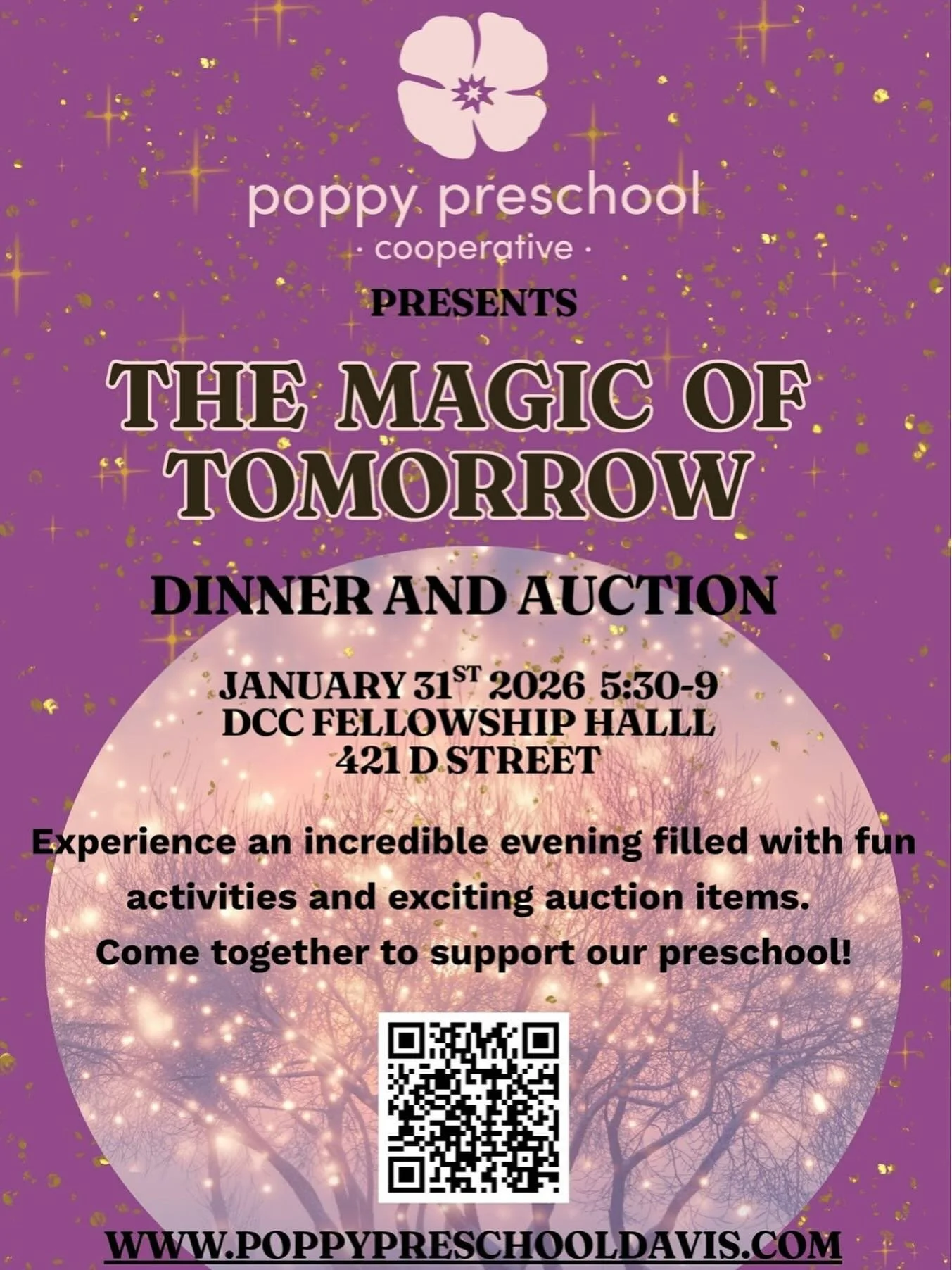 Need a fun gift for the holiday? 🎫 Grab a ticket for your family and friends for the Poppy Preschool Auction! You can even snag a whole table! It&rsquo;s such a fun night filled with food, drinks, friends and fun 🤩 Tickets are available now!!!!