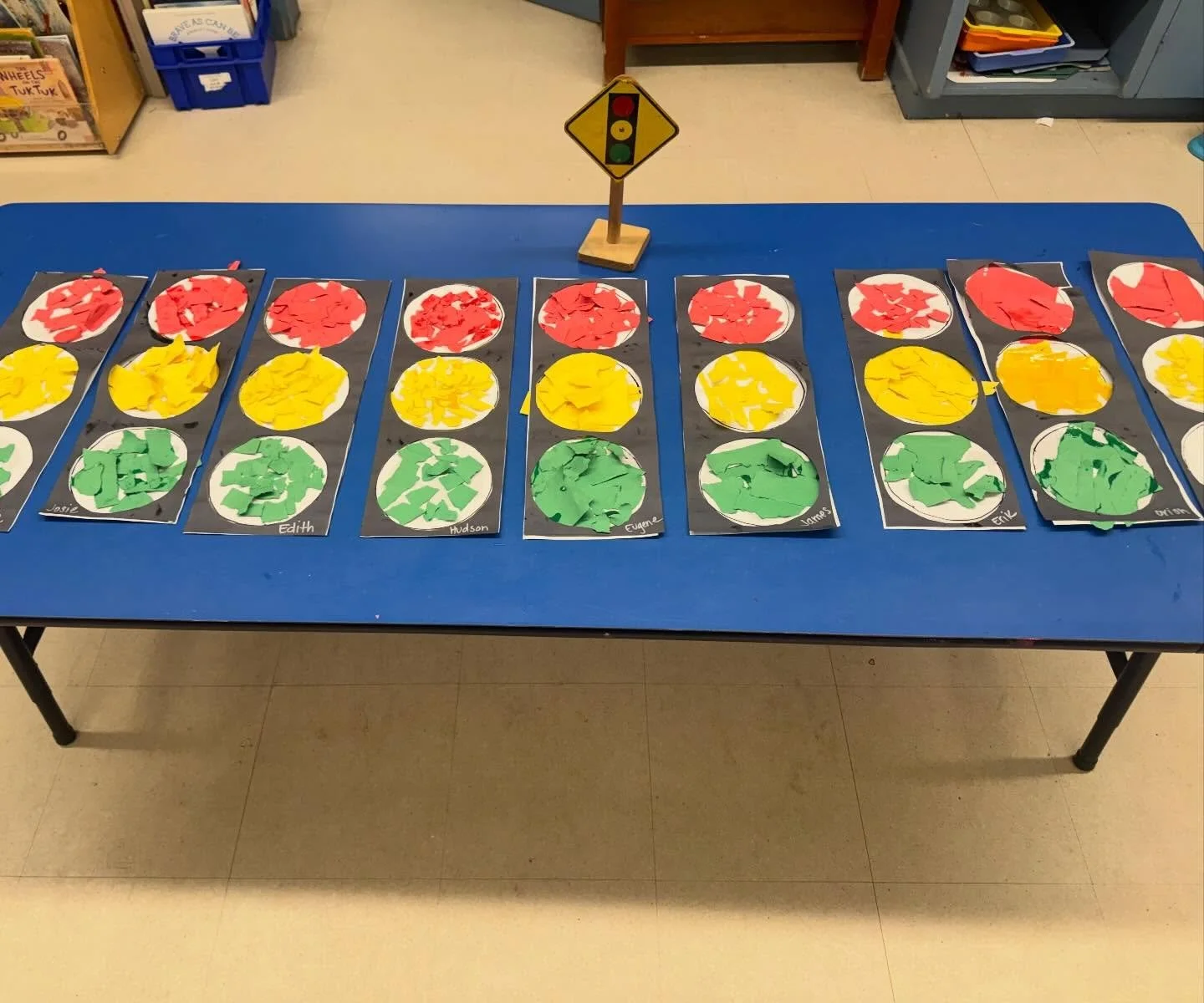 The Blossom Class learned all about street and traffic signs this week! They had fun with the 🛑 signs on their bikes and used their fine motor finger strength to tear up paper for these amazing traffic lights! 🚦 

Our Blossom Class 🌸 offers a uniq