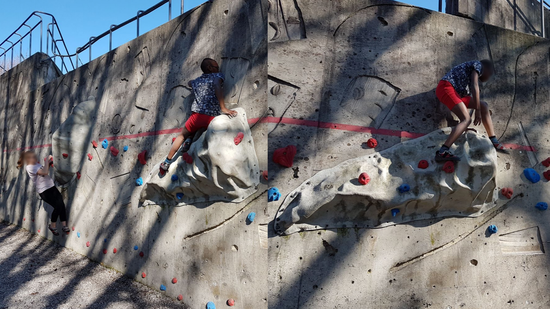 Der Frühling ist da, und und wir können endlich wieder draussen Bouldern: klettern ohne Seil bis zu einer Höhe aus der man noch abspringen kann.
