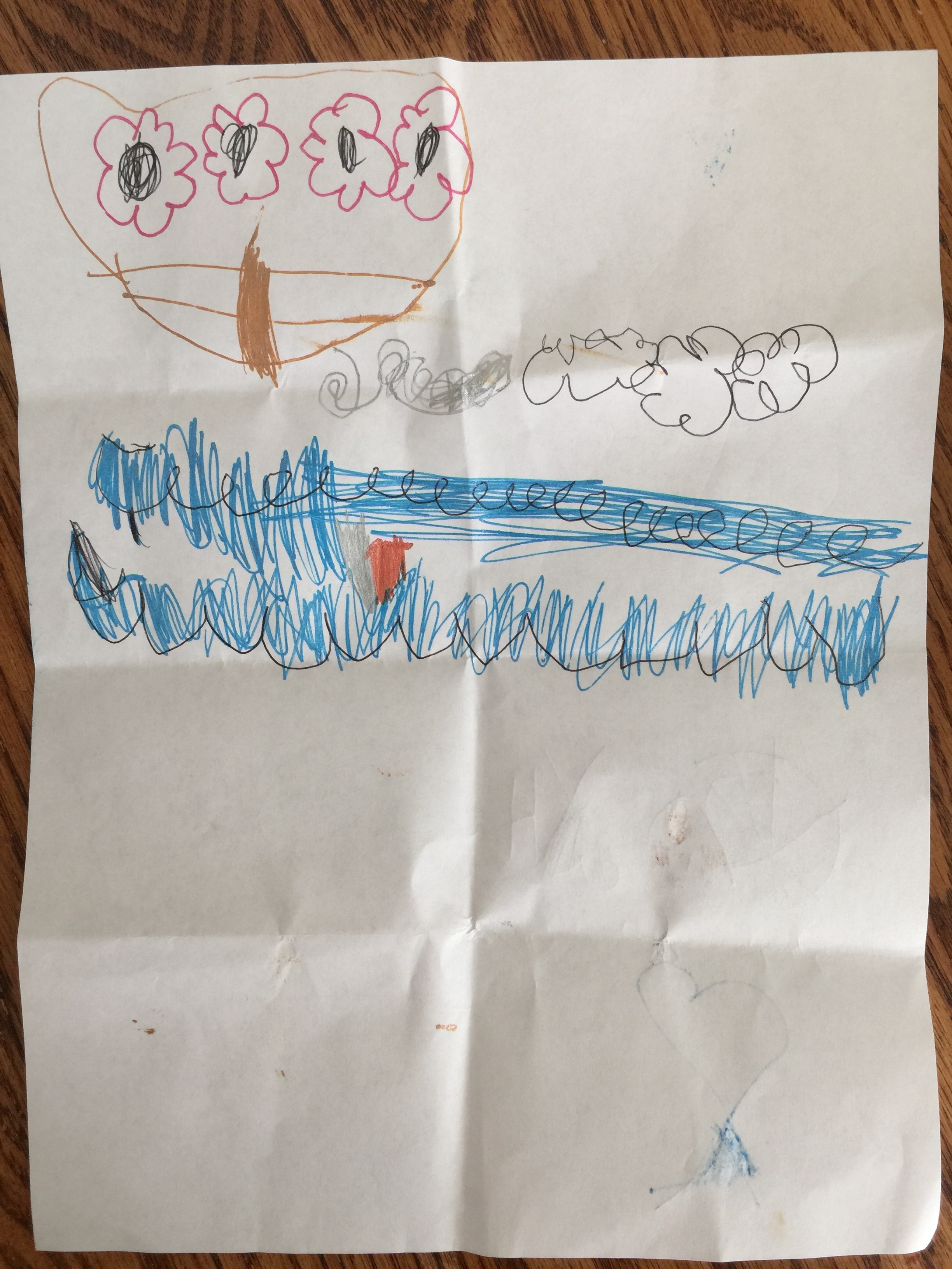 Drawing by Avila, 5 years old, inspired by Ballet West II's The Little Mermaid .