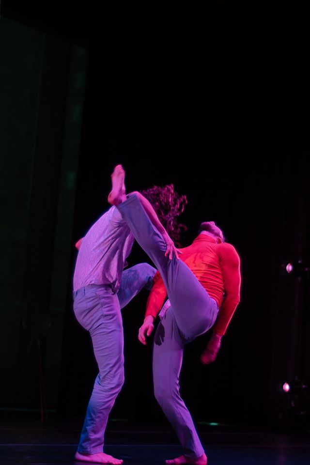 "Rocket Man" duet with Florian Alberge (right) and Nick Blaylock. Photo by Tori Duhaime. 