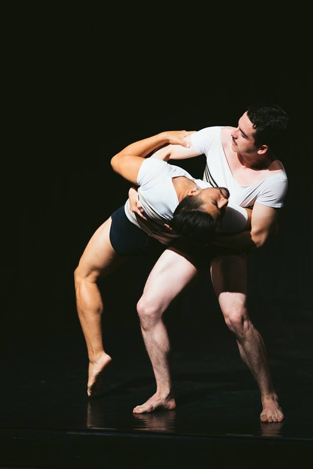 Keith Johnson/Dancers' Alvaro Nunez and Andrew Palomares in "Sea of Possibilities". Photo by Motion Vivid.