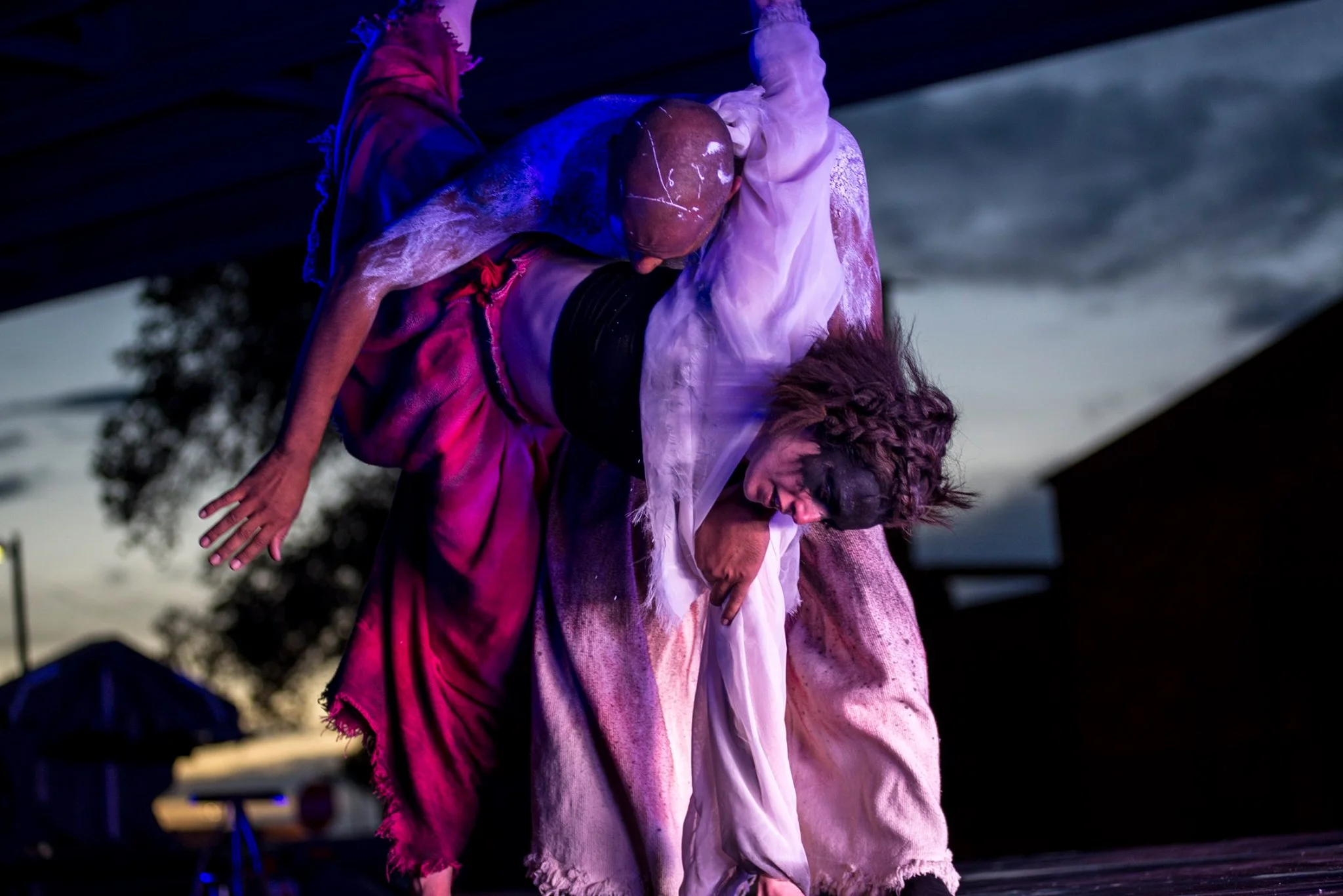 Tara McArthur and Jo Blake in NOW-ID’s Rite of Spring, in costumes by Mallory Prucha. Photo by Jeffrey Juip.