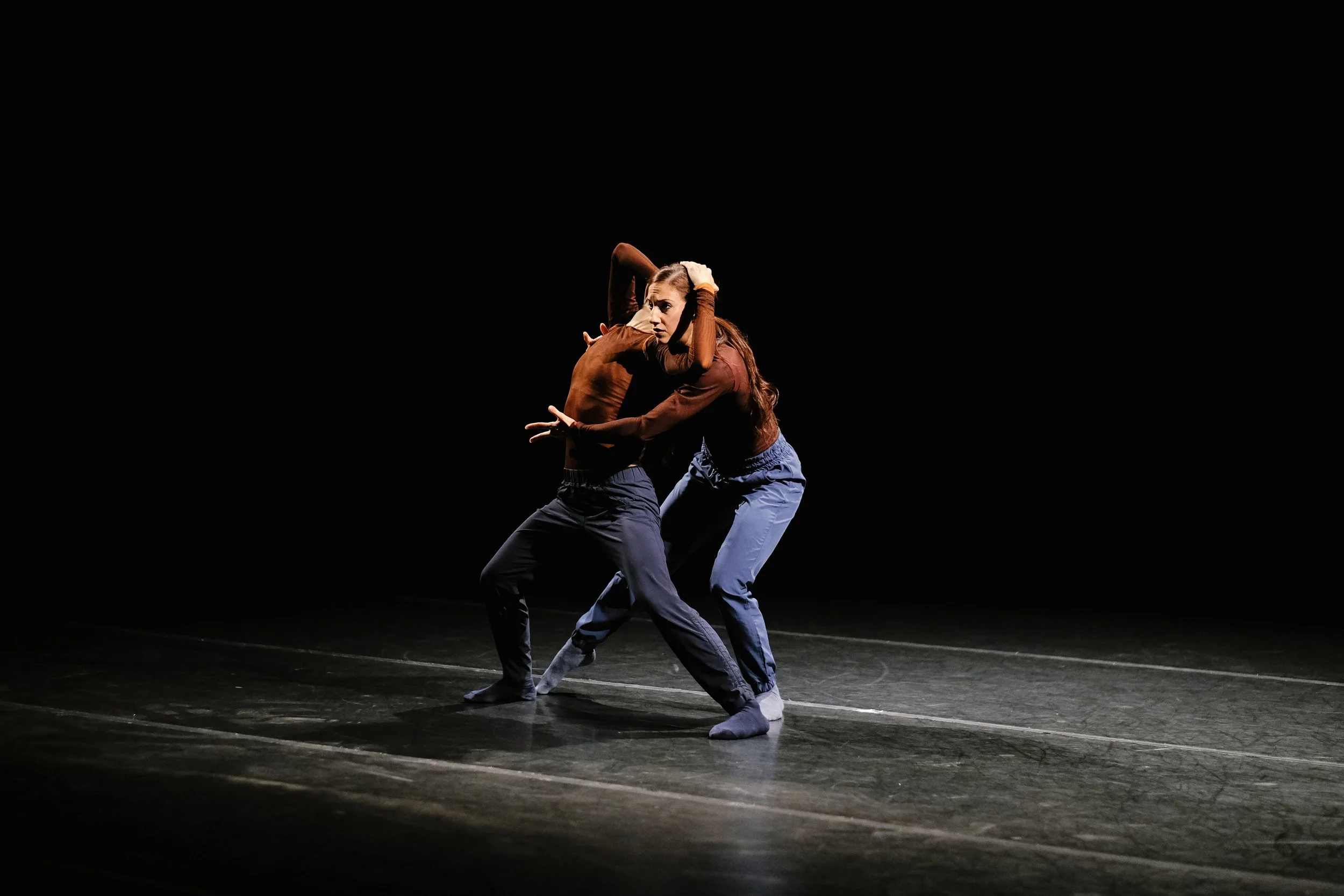 Yin Yue (left) and Grace Whitworth in Yue’s “The Time Followed.” Photo by Tori Duhaime.