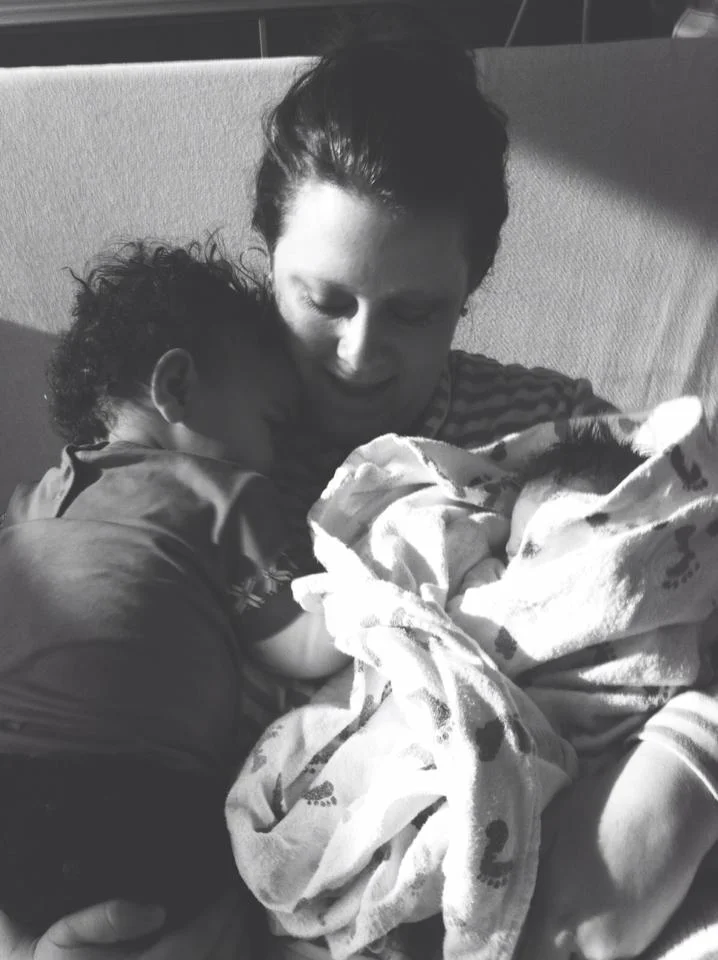 My precious double blessings on the day they met.