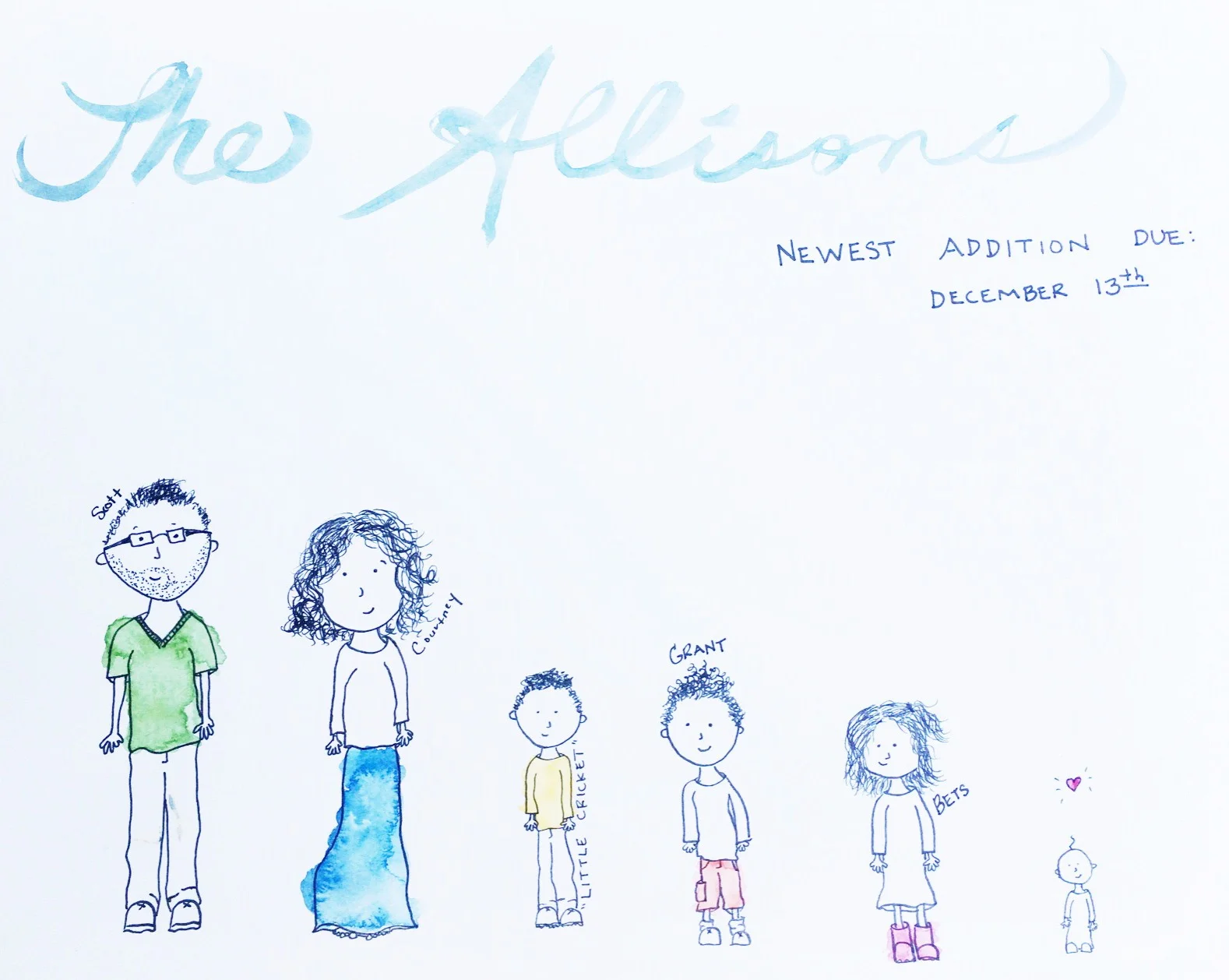 Allisons, party of SIX, coming in December!