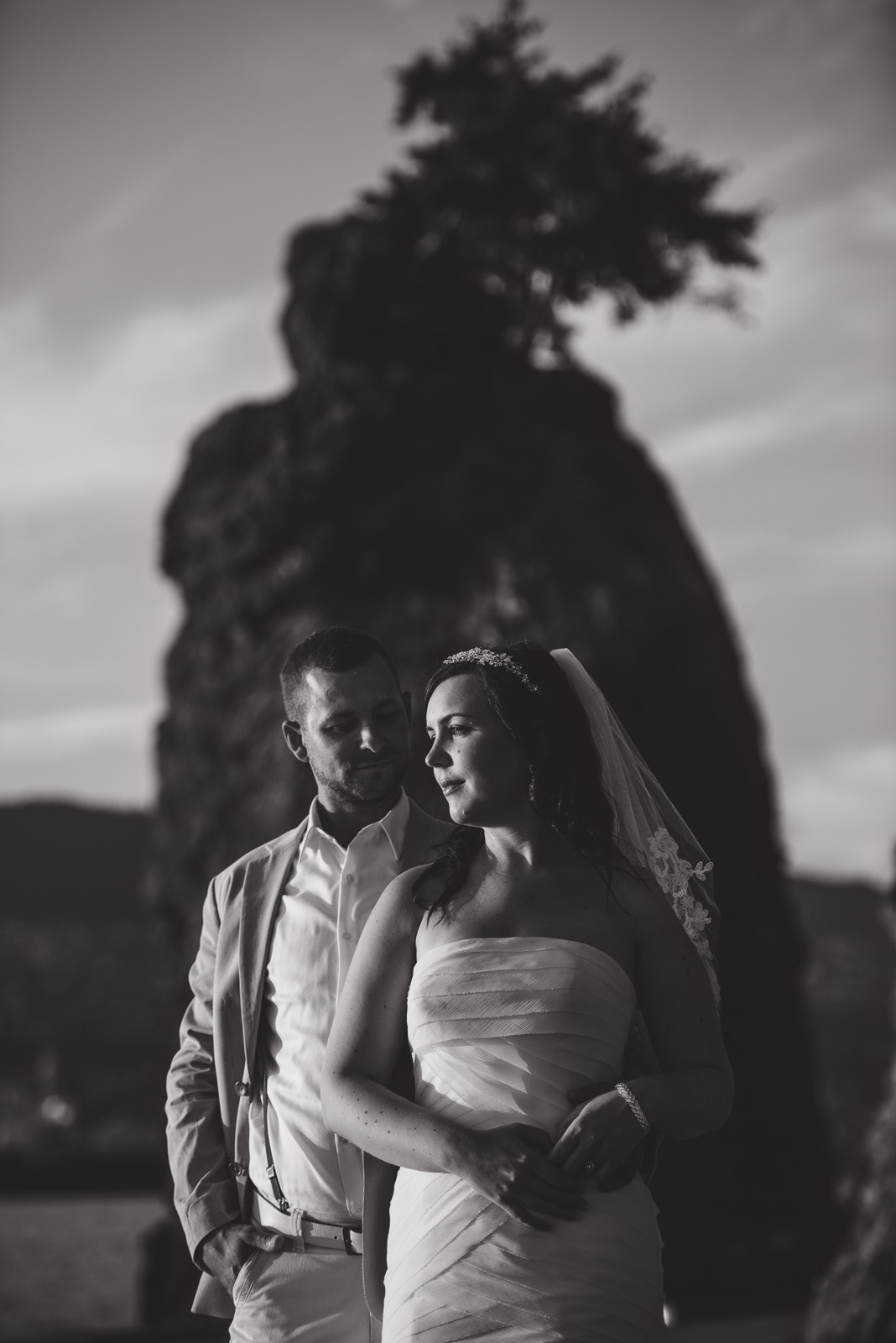   ^ Anton and Natasha got married in Mexico, but contacted me with the hopes of having a portrait session done here in Vancouver with some of the well-known Vancouver landmarks. &nbsp;Sometimes shoots like these can be particularly challenging, as th