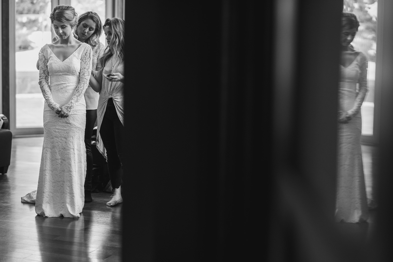 bride getting ready at nita lake lodge in whistler bc - victoria wedding photographers