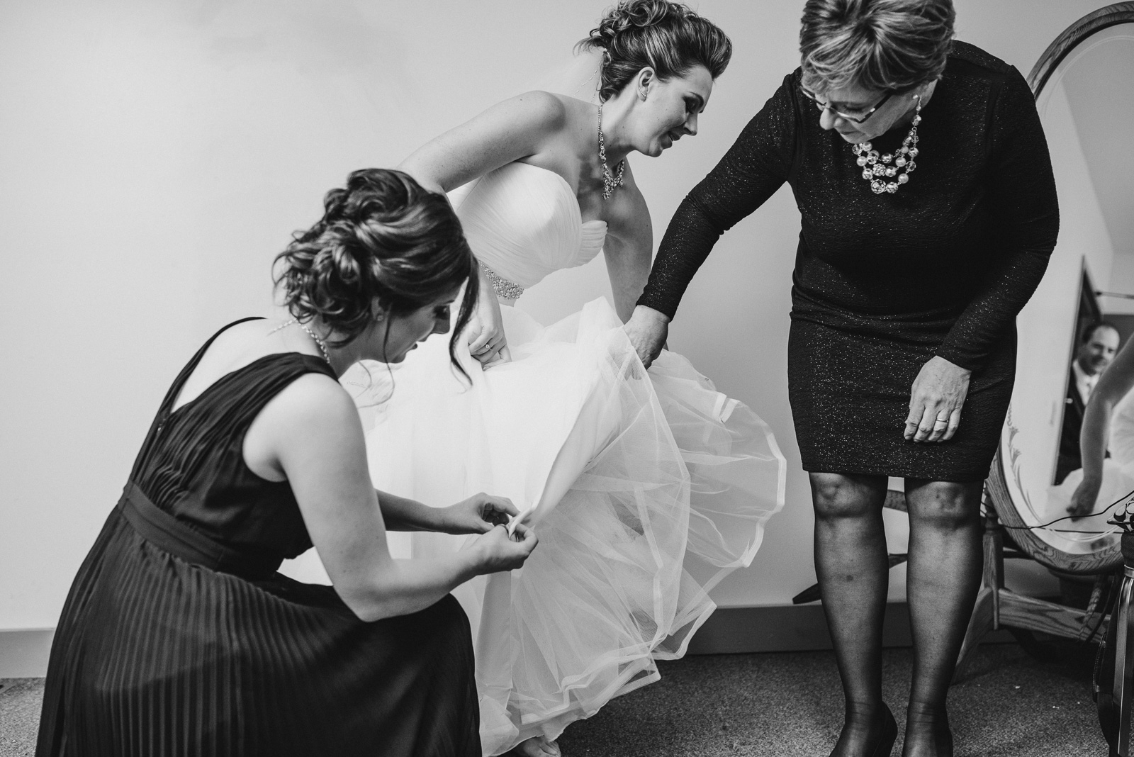bride getting ready for her wedding at Whonnock Lake Centre in Maple Ridge - Victoria Wedding Photographers
